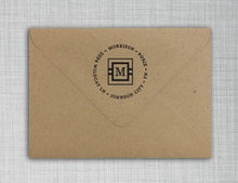 Morrison Personalized Self-inking Round Return Address Design on Envelope