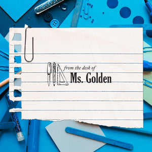 Ms. Golden Teacher Stamp