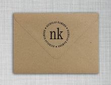 Nicholas Personalized Self-inking Round Return Address Design on Envelope