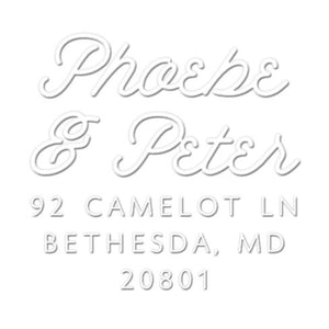 Phoebe Return Address Embosser