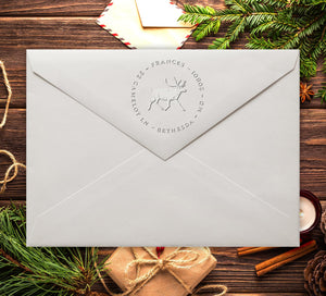 Reindeer Return Address Embosser